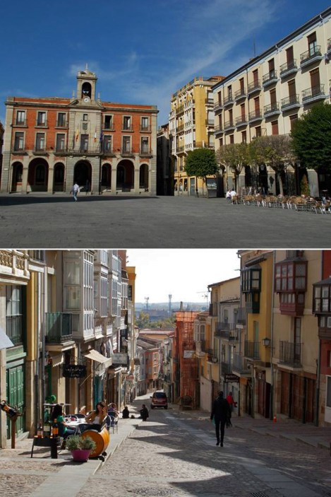 Plaza Mayor y cuesta