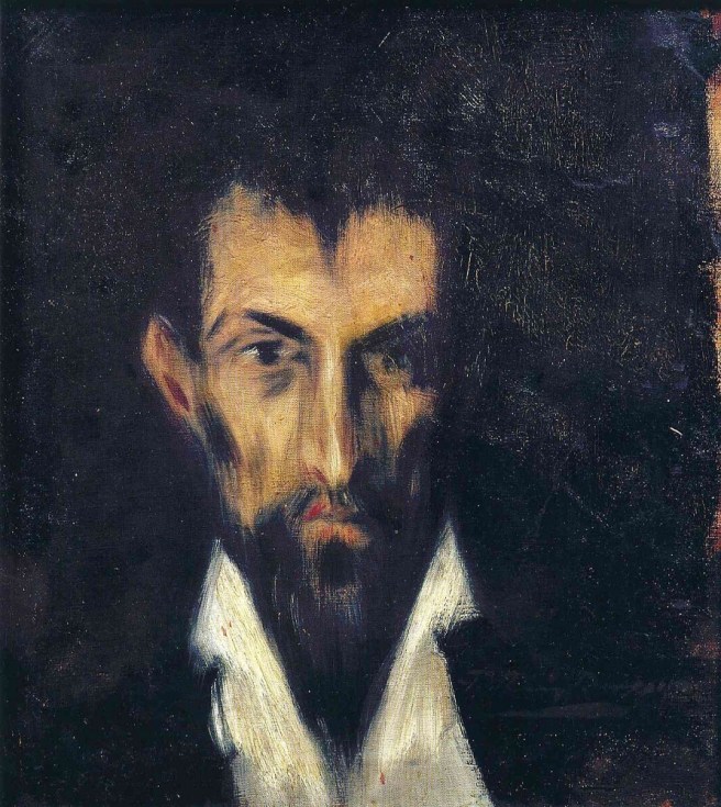 picasso retrato de un desconocido al estilo el greco