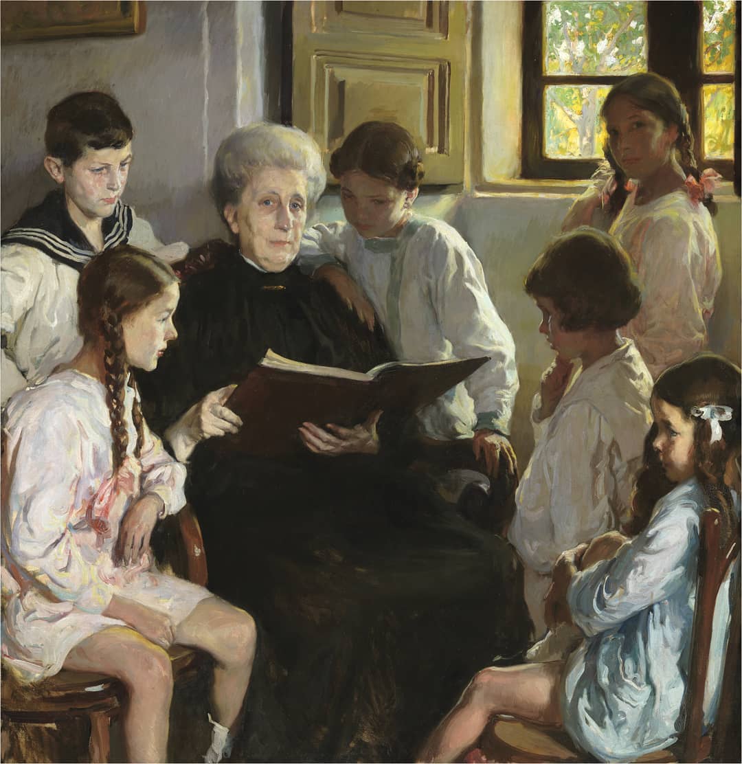 ABUELA Y NIETOS_1916_FERNANDO ALVAREZ DE SOTOMAYOR