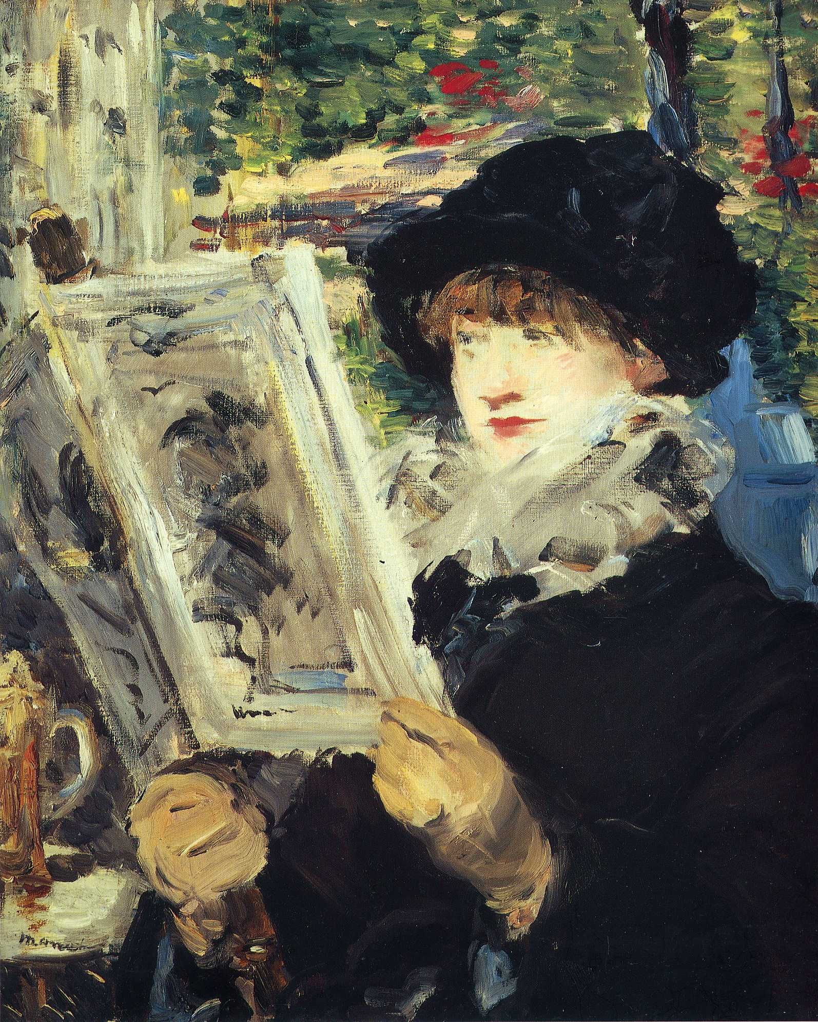 MUJER LEYENDO_1880_EDUARD MANET
