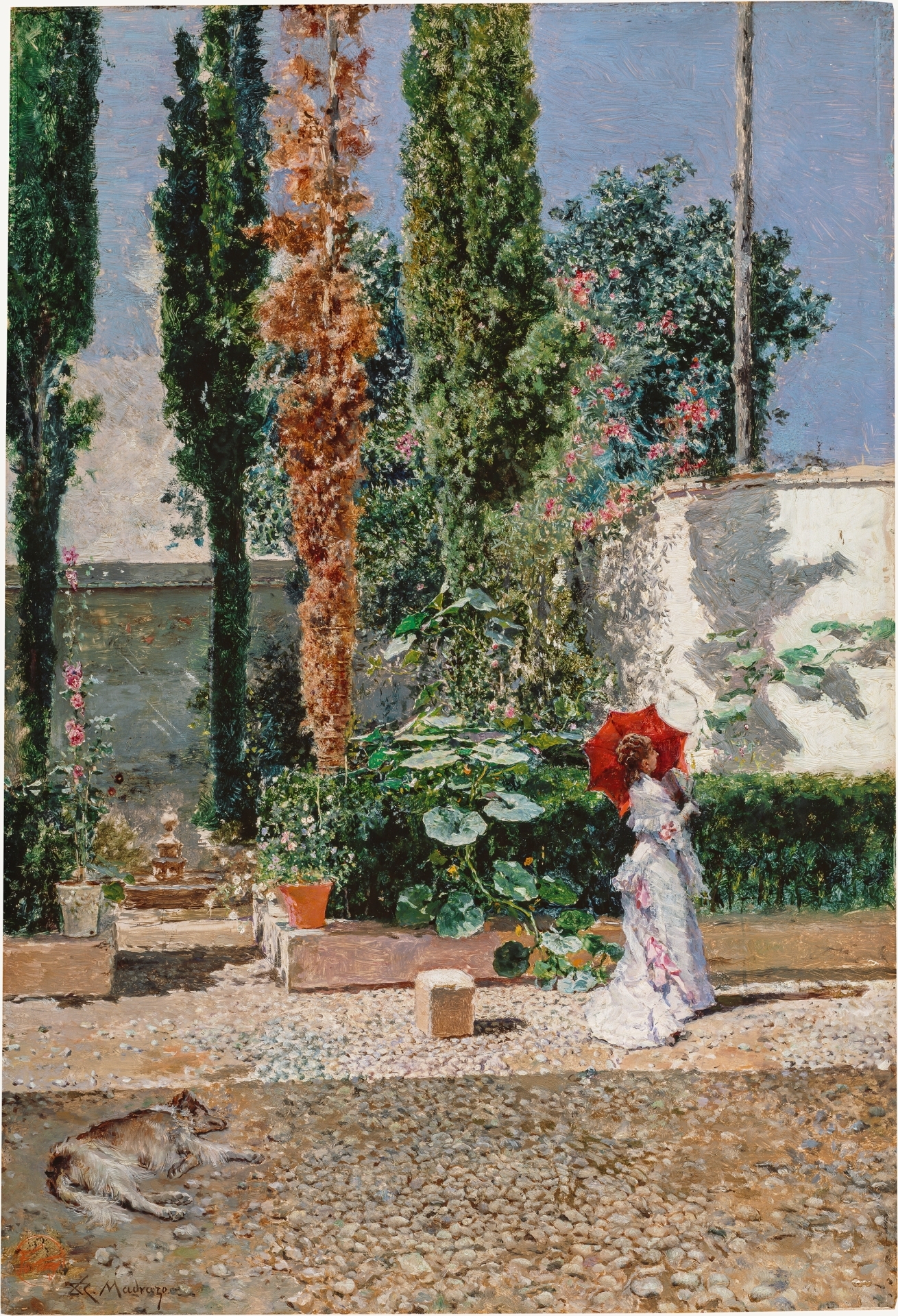 Jardín de la casa de Fortuny_Mariano Fortuny y Raimundo de Madrazo
