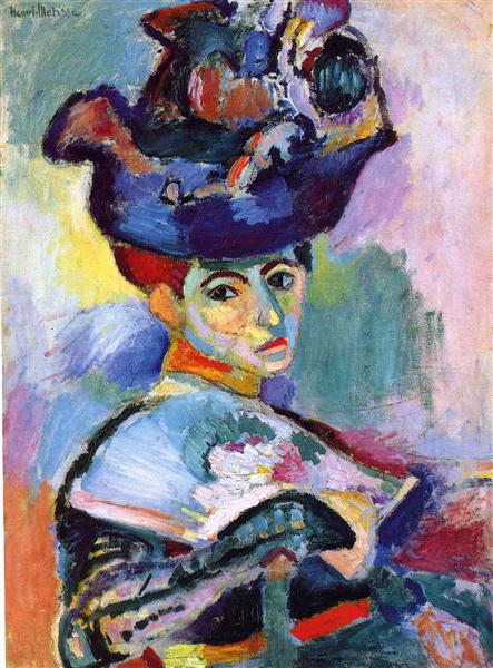 HENRI MATISSE - 1905 - Mujer con sombrero - Museo de Arte Moderno de San Francisco