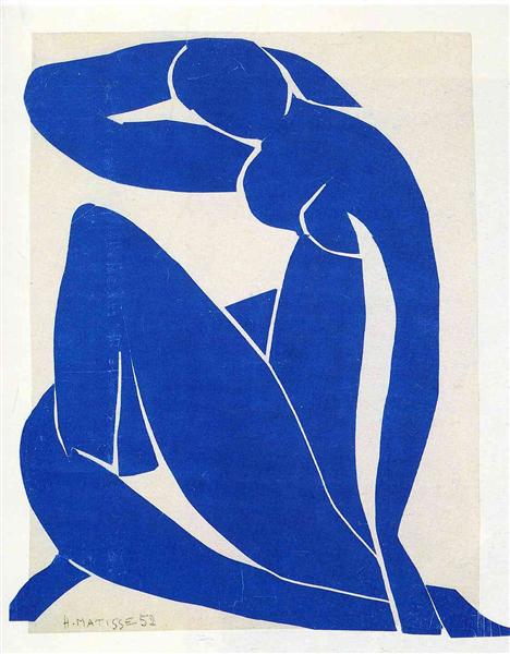 HENRI MATISSE - 1952 - Desnudo azul ii