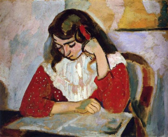 HENRI MATISSE - 1906 - La lectora Marguerite Matisse