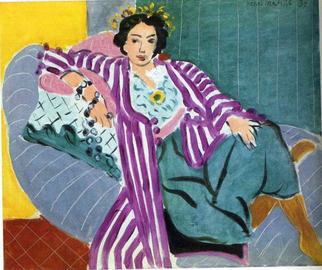 HENRI MATISSE - 1937 - Small Odalisque in Purple Robe