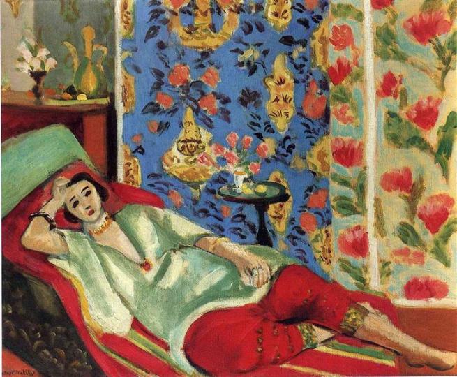 HENRI MATISSE - 1921 - Odalisca con pantalones rojos - Museo de la Orangerie