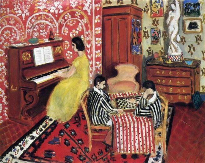 HENRI MATISSE - 1924 - Pianista y jugadores de damas