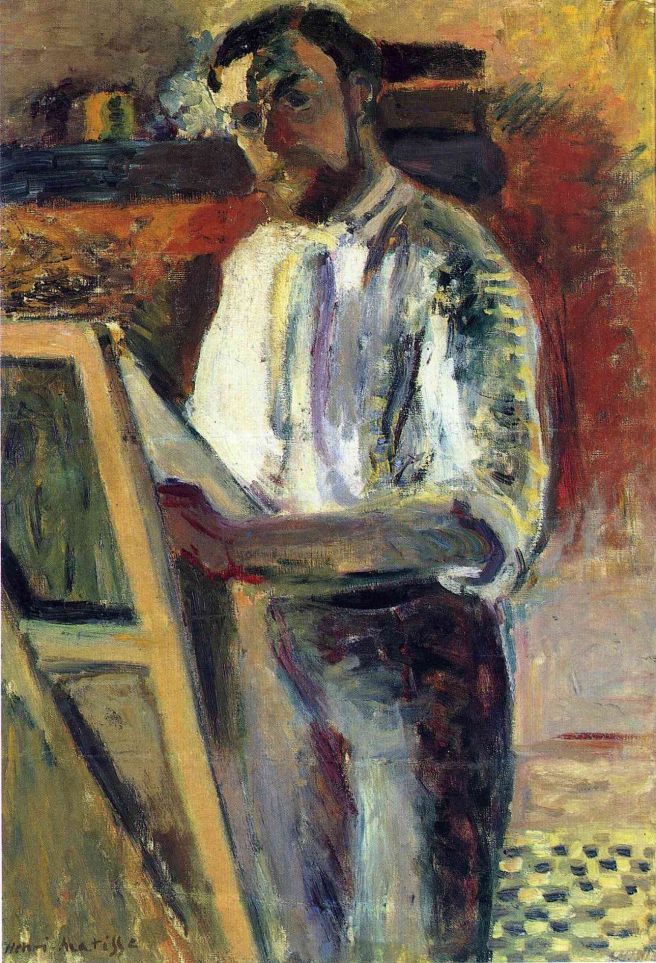 HENRI MATISSE - 1900 - Self-portrait in shirtleeves